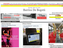 Tablet Screenshot of barriosdebogota.com